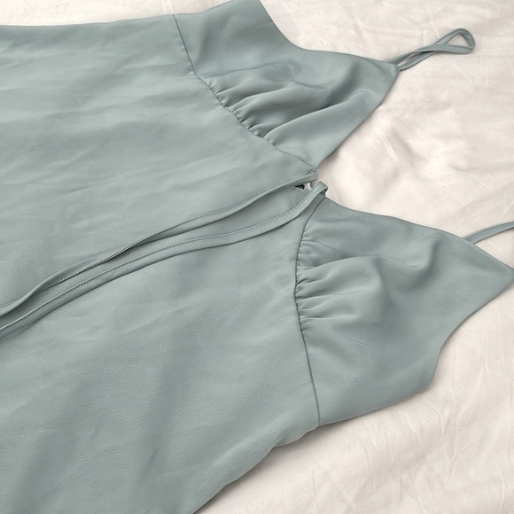 GARAGE brandy dress Teal size M - Picture 6 of 9